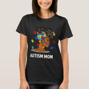 Afro Mother Autism Awaren T-Shirt