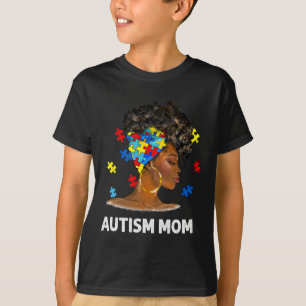 Afro Mother Autism Awaren T-Shirt