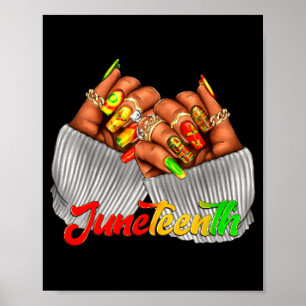Afro-Nagel Juneteenth African American Freedom Poster