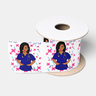 Afro Nurse Black Care (LPN RN) Satinband