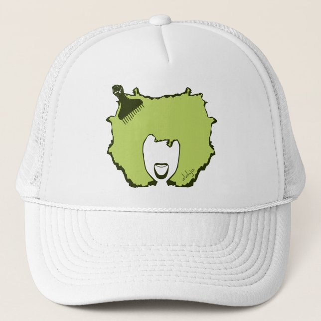 Afro Pick Truckerkappe (Vorderseite)