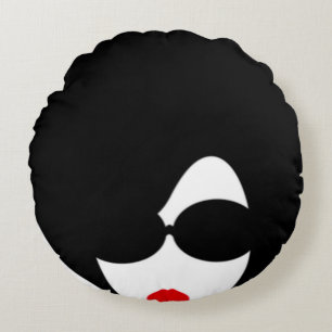 Afro Pillow Rundes Kissen