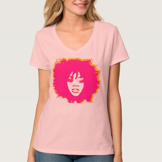 Afro Pink T-Shirt (Vorderseite)