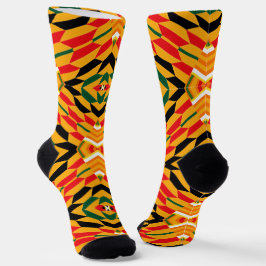 Afro Pop Kairo Kente Druck Socken
