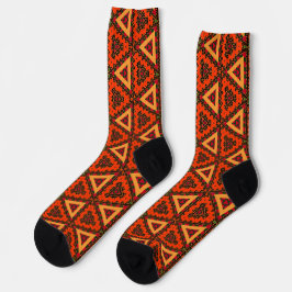 Afro Pop Kente Rot Socken