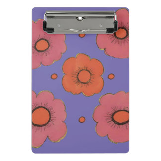 Afro Poppies Mini-Zwischenablage Mini Klemmbrett