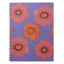 Afro Poppies Spiral Foto Notebook Notizblock