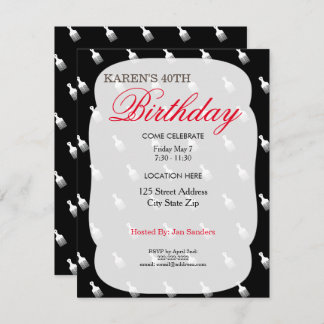 Afro Puff Geburtstagsparty Einladungen