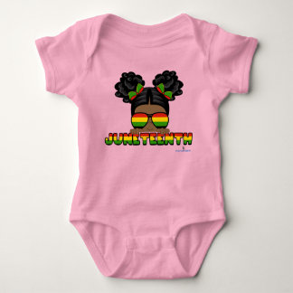 Afro Puff Juneteenth Baby Bodysuit Baby Strampler