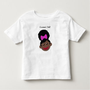 Afro Puff Little Girl   Gramma-Puppe Kleinkind T-shirt