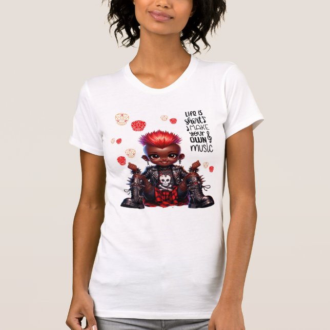 Afro Punk macht Ihre eigenen Music Ladys T - Shirt (Vorderseite)