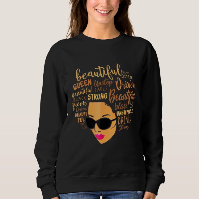 Afro Queen Empowermen Sweatshirt (Vorderseite)