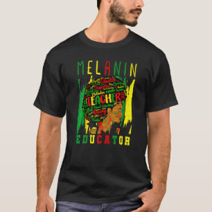 Afro Retro Black History Monat Schwarze Frau unter T-Shirt