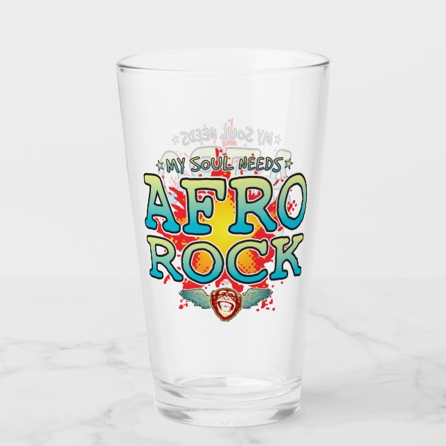 Afro Rock Soul Glass Tumbler (Vorderseite)