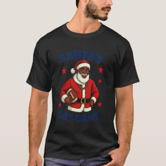 Afro Santau2019s Got Game Sport-Thema Fußball-Weih T-Shirt