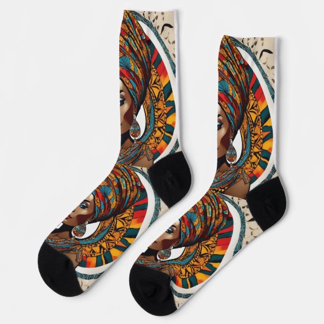 afro Socken (Linkes Detail)