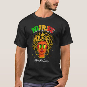 Afro Stolz Schwarze Pädiatrische Afrikanische Sonn T-Shirt