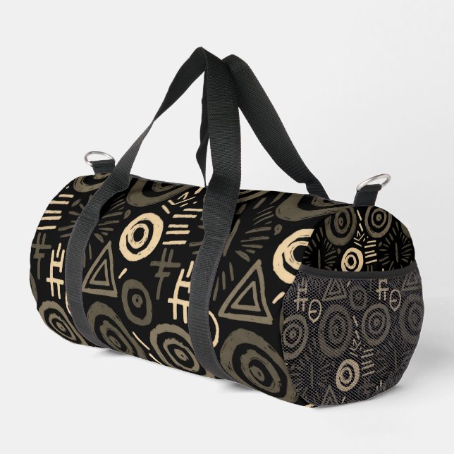Afro Tribal Pattern Colorful Abstract  Duffle Bag (Rechte Ecke)