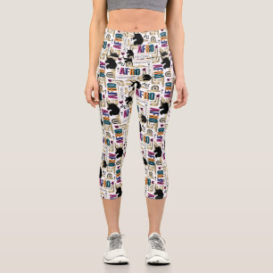 Afro Unicorn Bold Muster Capri Leggings