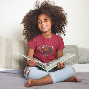 Afro Unicorn Candy Cane Herz Holiday T-Shirt