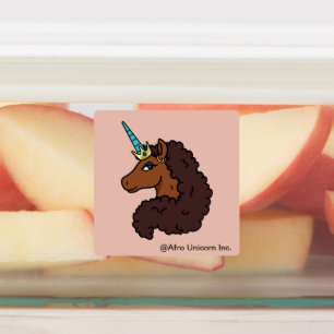 Afro Unicorn Einzigartig Etiketten