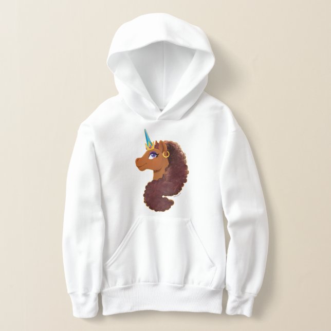 Afro Unicorn | Einzigartig Hoodie (Ablage )
