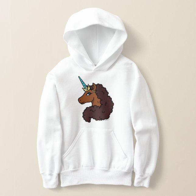 Afro Unicorn | Einzigartig Hoodie (Ablage )