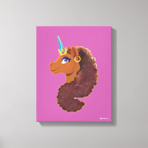 Afro Unicorn   Einzigartig Leinwanddruck