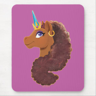 Afro Unicorn   Einzigartig Mousepad