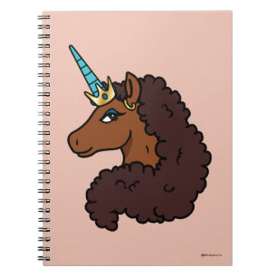 Afro Unicorn Einzigartig Notizblock