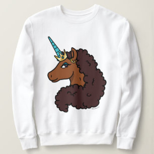 Afro Unicorn Einzigartig Sweatshirt
