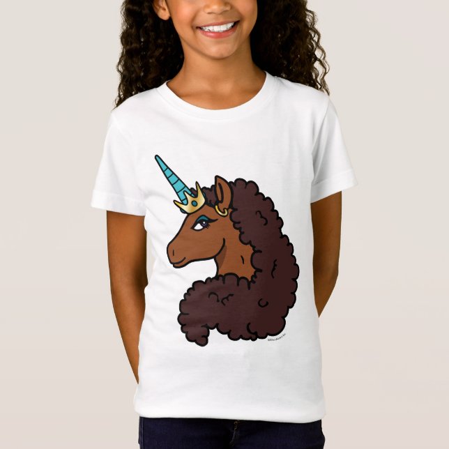 Afro Unicorn | Einzigartig T-Shirt (Vorderseite)