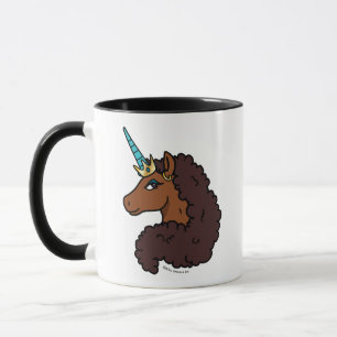 Afro Unicorn   Einzigartig Tasse