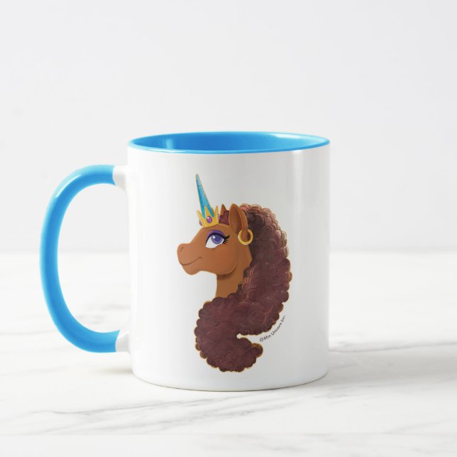 Afro Unicorn | Einzigartig Tasse (Links)