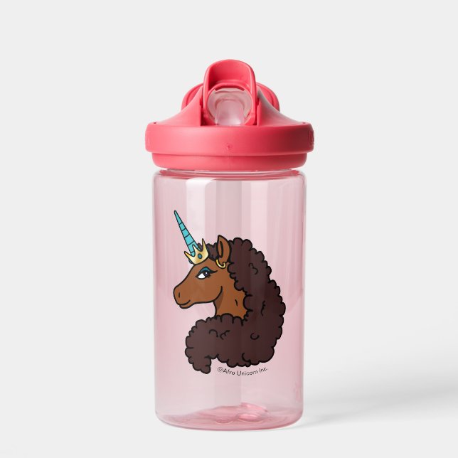 Afro Unicorn | Einzigartig Trinkflasche (Vorne)
