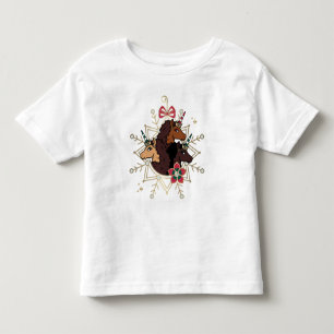 Afro Unicorn Festlicher Urlaub Magisch Kleinkind T-shirt