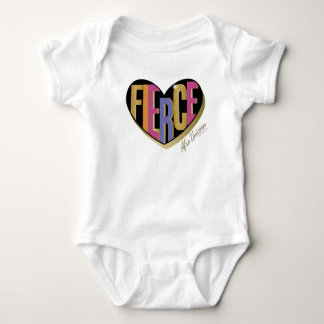 Afro Unicorn Fierce Herzdesign Baby Strampler