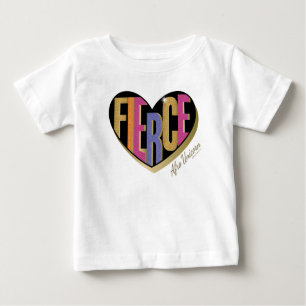 Afro Unicorn Fierce Herzdesign Baby T-shirt