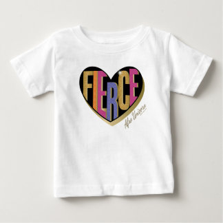 Afro Unicorn Fierce Herzdesign Baby T-shirt