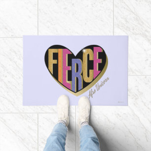 Afro Unicorn Fierce Herzdesign Fußmatte