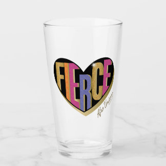 Afro Unicorn Fierce Herzdesign Glas