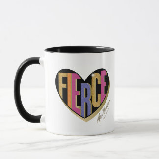 Afro Unicorn Fierce Herzdesign Tasse
