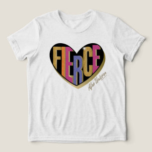 Afro Unicorn Fierce Herzdesign Tri-Blend Shirt