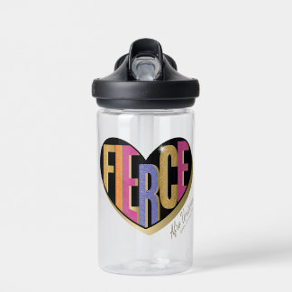 Afro Unicorn Fierce Herzdesign Trinkflasche