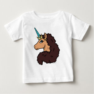Afro Unicorn   Göttlich Baby T-shirt