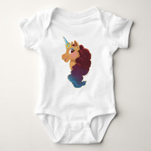 Afro Unicorn   Göttlich das Einhorn Baby Strampler