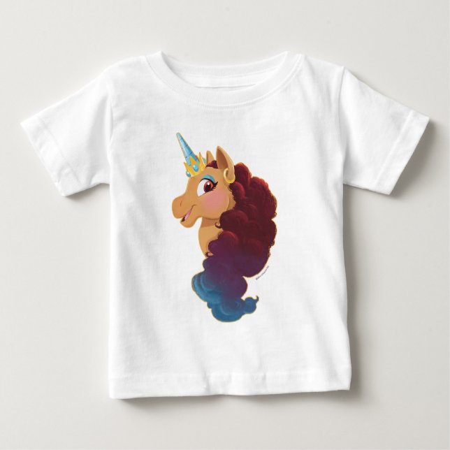Afro Unicorn | Göttlich das Einhorn Baby T-shirt (Vorderseite)