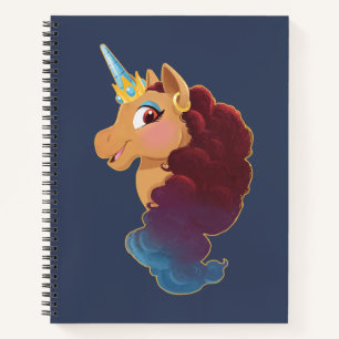 Afro Unicorn Göttlich das Einhorn Notizbuch