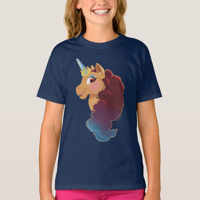 Afro Unicorn | Göttlich das Einhorn T-Shirt (Vorderseite)