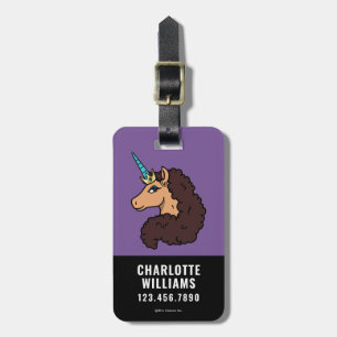 Afro Unicorn Göttlich Gepäckanhänger